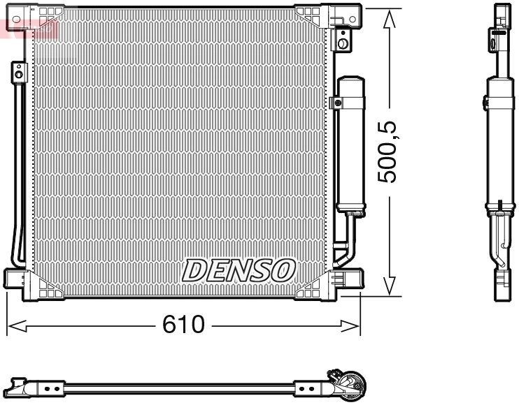 RADIATOR CLIMATIZARE DENSO DCN45013 - Compatibil cu MITSUBISHI