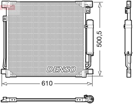 RADIATOR CLIMATIZARE DENSO DCN45013 - Compatibil cu MITSUBISHI