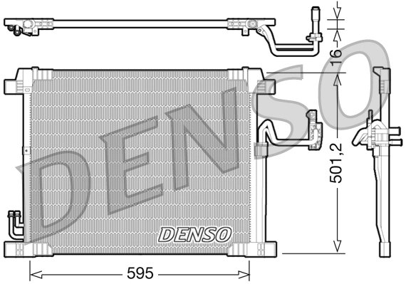 Radiator climatizare Denso DCN46012