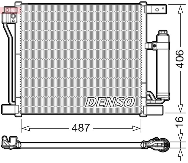 RADIATOR CLIMATIZARE DENSO DCN46021 - Compatibil cu NISSAN