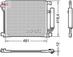 RADIATOR CLIMATIZARE DENSO DCN46025 - Compatibil cu NISSAN