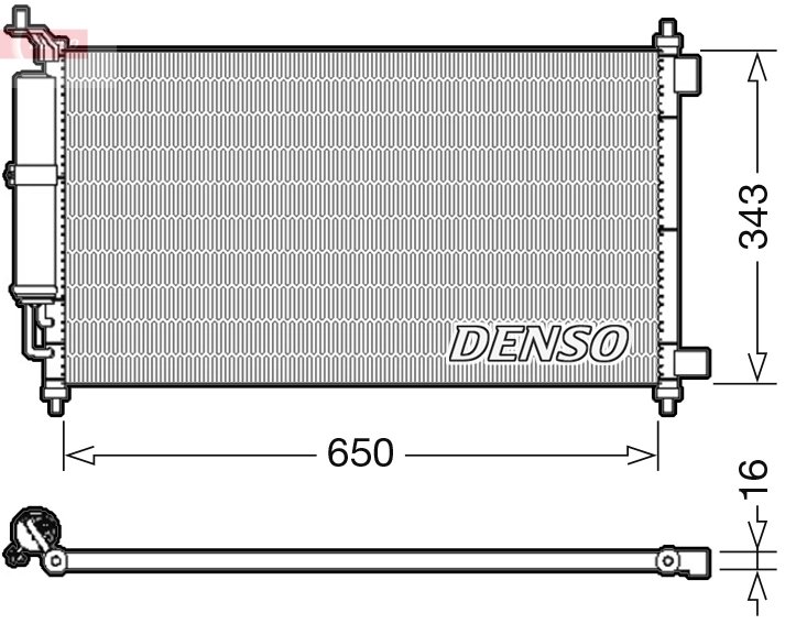 RADIATOR CLIMATIZARE DENSO DCN46020 - Compatibil cu NISSAN
