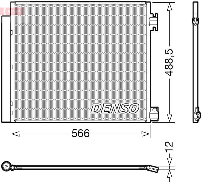 RADIATOR CLIMATIZARE DENSO DCN46026 - Compatibil cu NISSAN, RENAULT