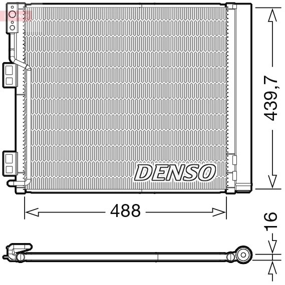 RADIATOR CLIMATIZARE DENSO DCN46028 - Compatibil cu NISSAN