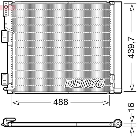 RADIATOR CLIMATIZARE DENSO DCN46028 - Compatibil cu NISSAN