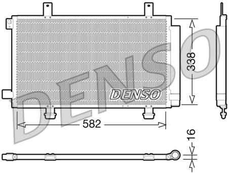 RADIATOR CLIMATIZARE DENSO DCN47002 - Compatibil cu FIAT, SUZUKI