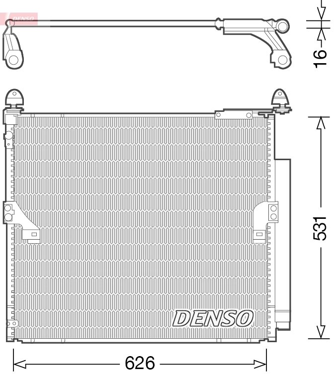 RADIATOR CLIMATIZARE DENSO DCN50038 - Compatibil cu TOYOTA