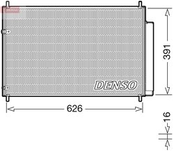 RADIATOR CLIMATIZARE DENSO DCN50041 - Compatibil cu TOYOTA
