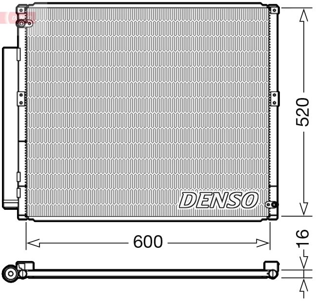 RADIATOR CLIMATIZARE DENSO DCN50051 - Compatibil cu TOYOTA