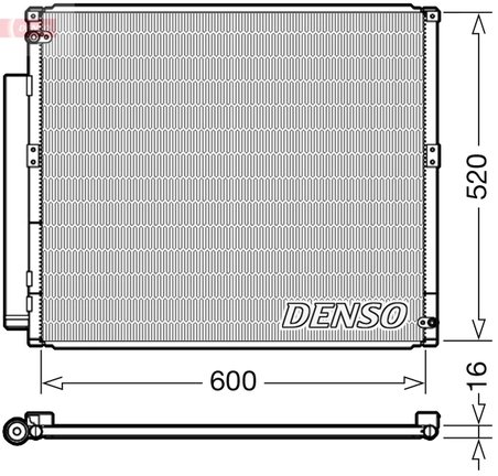 RADIATOR CLIMATIZARE DENSO DCN50051 - Compatibil cu TOYOTA