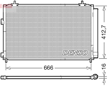 RADIATOR CLIMATIZARE DENSO DCN50059 - Compatibil cu TOYOTA