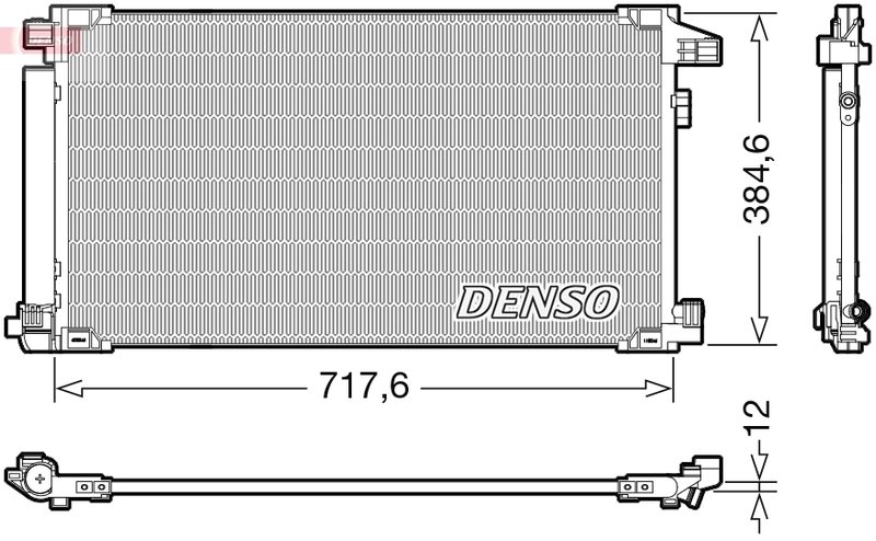 RADIATOR CLIMATIZARE DENSO DCN50061 - Compatibil cu TOYOTA