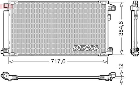 RADIATOR CLIMATIZARE DENSO DCN50061 - Compatibil cu TOYOTA