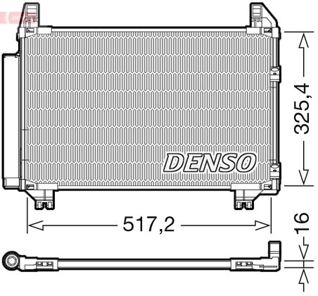RADIATOR CLIMATIZARE DENSO DCN50101 - Compatibil cu TOYOTA