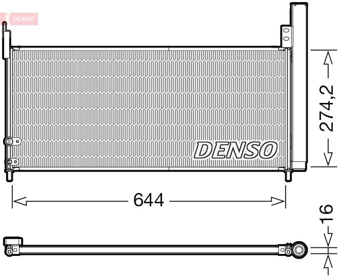 RADIATOR CLIMATIZARE DENSO DCN50116 - Compatibil cu TOYOTA