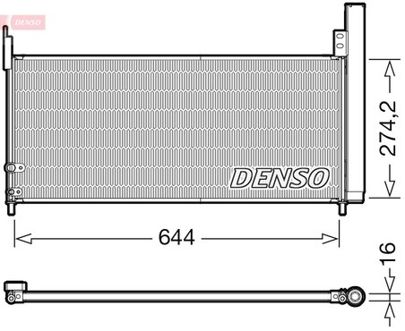 RADIATOR CLIMATIZARE DENSO DCN50116 - Compatibil cu TOYOTA