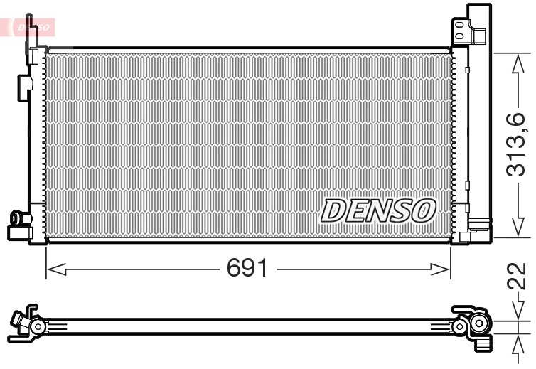 Radiator climatizare Denso DCN50124