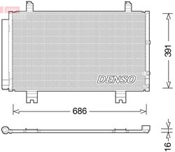 Radiator climatizare Denso DCN51013