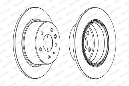 Disc frana Ferodo DDF003