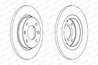 DISC FRANA FERODO DDF059 - Compatibil cu CITROEN, PEUGEOT