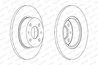 DISC FRANA FERODO DDF066C - Compatibil cu ALFA ROMEO, CHRYSLER, FIAT, LANCIA