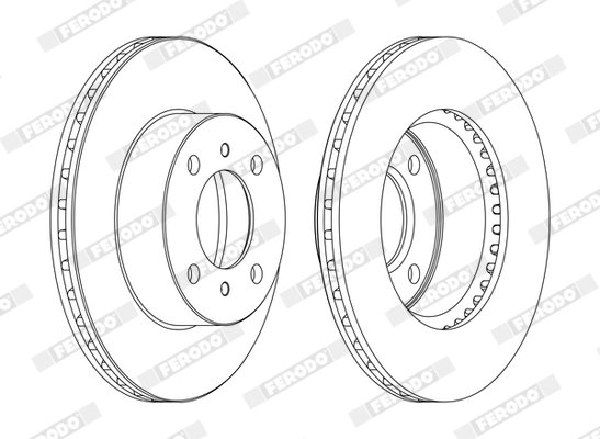 Disc frana Ferodo DDF1005C