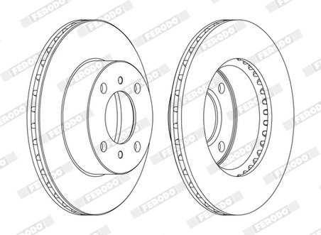 Disc frana Ferodo DDF1005C