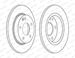 Disc frana Ferodo DDF1034C