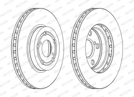 DISC FRANA FERODO DDF1064C - Compatibil cu TOYOTA
