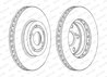 DISC FRANA FERODO DDF1064C - Compatibil cu TOYOTA