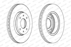 Disc frana Ferodo DDF1068C