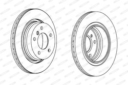 DISC FRANA FERODO DDF1073C - Compatibil cu BMW