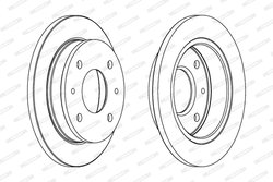 Disc frana Ferodo DDF1077