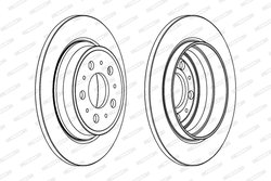 DISC FRANA FERODO DDF1079C - Compatibil cu VOLVO