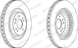 DISC FRANA FERODO DDF1085C-1 - Compatibil cu MERCEDES-BENZ
