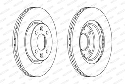 Disc frana Ferodo DDF1096C