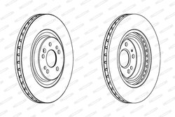 Disc frana Ferodo DDF1085C-1