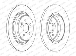 DISC FRANA FERODO DDF1099C - Compatibil cu MERCEDES-BENZ