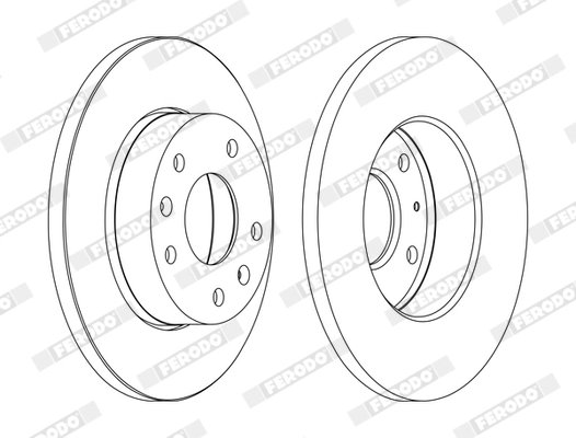 DISC FRANA FERODO DDF1100C - Compatibil cu LAND ROVER