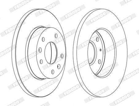 DISC FRANA FERODO DDF1100C - Compatibil cu LAND ROVER