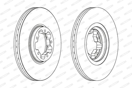 DISC FRANA FERODO DDF1113C - Compatibil cu FORD