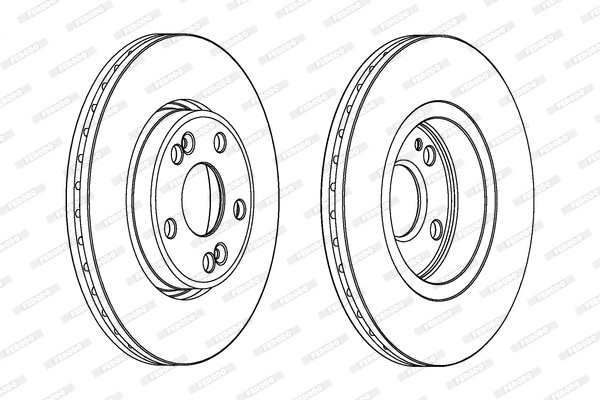 DISC FRANA FERODO DDF1123C - Compatibil cu RENAULT