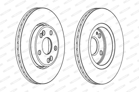 DISC FRANA FERODO DDF1123C - Compatibil cu RENAULT
