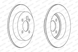 DISC FRANA FERODO DDF1128C - Compatibil cu MINI