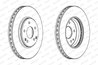 DISC FRANA FERODO DDF1136C - Compatibil cu CHRYSLER, MERCEDES-BENZ