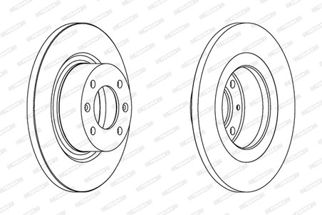 DISC FRANA FERODO DDF1157 - Compatibil cu CITROEN