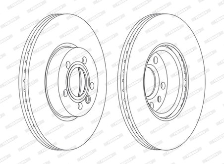 DISC FRANA FERODO DDF1160C - Compatibil cu FORD, SEAT, VW