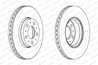 DISC FRANA FERODO DDF1163C - Compatibil cu VOLVO