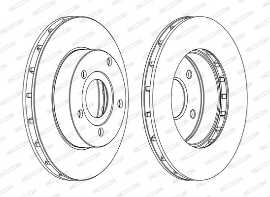 DISC FRANA FERODO DDF1169C - Compatibil cu JEEP, JEEP (BJC)