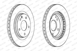 DISC FRANA FERODO DDF1173 - Compatibil cu MERCEDES-BENZ